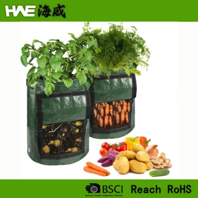 Китайские заводские недорогие мешки для выращивания растений с ручками для клубники, помидоров, картофеля, арахиса и других растений.